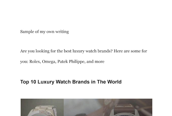 write high quality content for your website